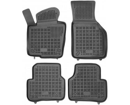 Rezaw-Plast Car Mats for 2008-2017 Volkswagen Tiguan Floor Mats All Season Black