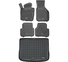 Rezaw-Plast Floor Mats for 2008-2017 Volkswagen Tiguan Car Mats & Cargo Mat Black