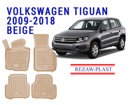 REZAW PLAST SUV Liners Set for Volkswagen Tiguan 2009-2018 Ultimate Floor Protection