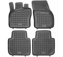 Rezaw-Plast Rubber Car Mats for 2018-2023 Volkswagen Tiguan Floor Mats Odorless Black