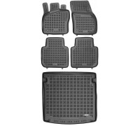 Rezaw-Plast Floor Mats for 2018-2023 Volkswagen Tiguan Car Mats & Floor Mat Anti-Slip Black