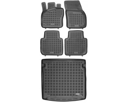 Rezaw-Plast Floor Mats for 2018-2023 Volkswagen Tiguan Car Mats & Floor Mat Anti-Slip Black