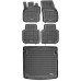 Rezaw-Plast Floor Mats for 2018-2023 Volkswagen Tiguan Car Mats & Floor Mat Anti-Slip Black