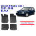 REZAW PLAST Premium Floor Liners for Volkswagen Golf 2001-2006 Waterproof Black