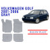 REZAW PLAST Custom Fit Floor Mats, Tailored for Volkswagen Golf 2001-2006 Odorless Gray