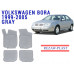 REZAW PLAST Tailored Auto Mats for Volkswagen Bora 1999-2005 All Weather Gray