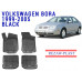 REZAW PLAST Trusted Car Mats - Customized Fit for Volkswagen Bora 1999-2005 Durable Black