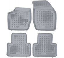 Rezaw-Plast Rubber Car Mats for 2002-2014 Volvo XC90 Floor Mats Custom Fit Gray