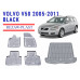 Rezaw-Plast  Floor Mats Trunk Liner Set for Volvo V50 2005-2011 Wagon Gray