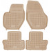 Rezaw-Plast Rubber Floor Mats for 2011-2018 Volvo S60 Car Mats Waterproof Beige