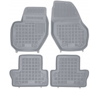 Rezaw-Plast Rubber Car Mats for 2011-2018 Volvo S60 Floor Mats Odorless Gray