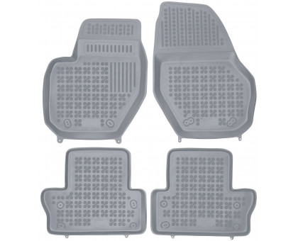 Rezaw-Plast Rubber Car Mats for 2011-2018 Volvo S60 Floor Mats Odorless Gray