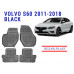REZAW PLAST Rubber Floor Liners for Volvo S60 2011-2018 All Weather Custom Fit