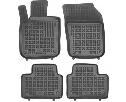 Rezaw-Plast Rubber Floor Mats for 2019-2021 Volvo S60 Car Mats Tailored Black