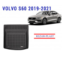 Rezaw-Plast  Rubber Trunk Mat for Volvo S60 2019-2021 Black