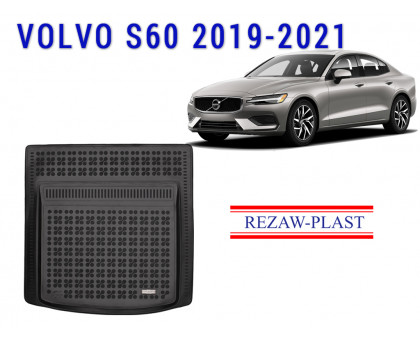 REZAW PLAST Cargo Mat for Volvo S60 2019-2021 All Weather Black 