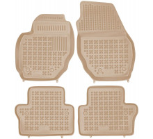 Rezaw-Plast Car Mats for 2007-2016  Volvo S80 Floor Mats Sedan All Weather Beige