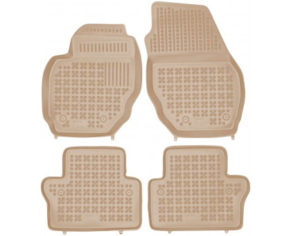 Rezaw-Plast Car Mats for 2007-2016  Volvo S80 Floor Mats Sedan All Weather Beige