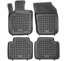 Rezaw-Plast Rubber Floor Mats for 2017-2023 Volvo S90  Car Mats All Season Black