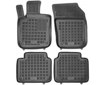 Rezaw-Plast Rubber Floor Mats for 2017-2023 Volvo S90  Car Mats All Season Black