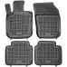 Rezaw-Plast Rubber Floor Mats for 2017-2023 Volvo S90  Car Mats All Season Black