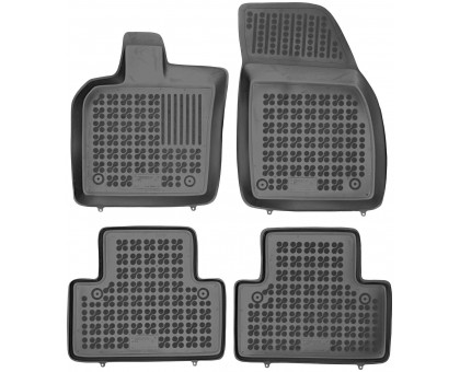 Rezaw-Plast Rubber Car Mats for 2005-2011 Volvo V50 Floor Mats Wagon Black