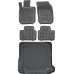 Rezaw-Plast Floor Mats for 2018-2021 Volvo V60 Car Mats & Cargo Mat Tailored Black