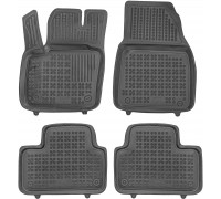 Rezaw-Plast Rubber Car Mats for 2022-2024 Volvo XC-40 Recharge Floor Mats Black