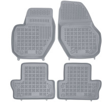 Rezaw-Plast Rubber Car Mats for 2008-2016 Volvo XC60 Floor Mats All Season Gray