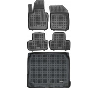 Rezaw-Plast Floor Mats for 2017-2023 Volvo XC60 Car Mats & Cargo Mat Tailored Black