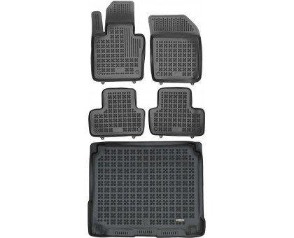 Rezaw-Plast Floor Mats for 2017-2023 Volvo XC60 Car Mats & Cargo Mat Tailored Black