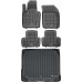 Rezaw-Plast Floor Mats for 2017-2023 Volvo XC60 Car Mats & Cargo Mat Tailored Black