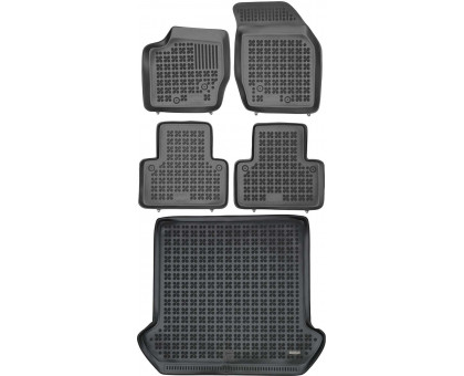 Rezaw-Plast Floor Mats for 2002-2014 Volvo XC90 Car Mats & Floor Mat Anti-Slip Black