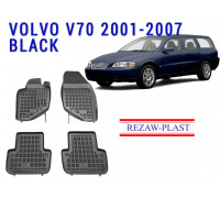 REZAW PLAST Floor Mats for Volvo V70 2001-2007 Durable Black