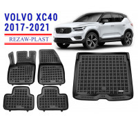 REZAW PLAST Floor Liners Set for Volvo XC40 2017-2021 Odorless, Top-Rated Features