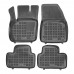 REZAW PLAST Rubber Floor Liners for Volvo XC-40 Recharge 2022-2024 Anti-Slip Black