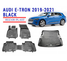 REZAW PLAST Auto Liners Set for Audi E-Tron 2019-2021 Durable Waterproof Odor 