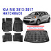 REZAW PLAST Car Mats for Kia Rio 2012-2017 Hatchback Custom Fit Black
