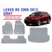 Rezaw-Plast Floor Mats Trunk Liner Set for Lexus RX 2009-2012 Gray