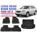 REZAW PLAST Floor Mats Cargo Liner for Lexus RX350 RX400 RX450 2009-2012 Anti-Slip Black
