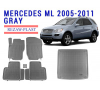 REZAW PLAST Vehicle Mats for Mercedes ML 2005-2011 Molded All Weather Anti Slip