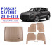 REZAW PLAST Rubber Mats for Porsche Cayenne 2010-2018 Floor Protection Easy Installation