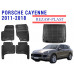 REZAW PLAST Floor Liners Set for Porsche Cayenne 2011-2018 Custom Fit, Top-Quality Mats