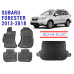 REZAW PLAST Floor Mats Set for SUV for Subaru Forester 2013-2018 Durable Black