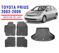 REZAW PLAST Car Floor Liners for Toyota Prius 2003-2009 Waterproof Mats & High-Quality