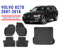 REZAW PLAST Auto Liners Set for Volvo XC70 2007-2016 All Weather Black
