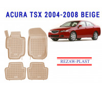 REZAW PLAST Floor Liners for  Acura TSX 2004-2008 Premium Quality, Custom-Fit Mats