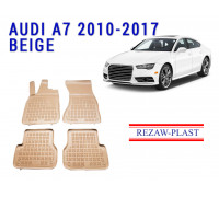 REZAW PLAST Floor Liners Exact Fit for Audi A7 2010-2017 Durable Beige