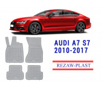 REZAW PLAST Floor Mats for Audi A7 S7 2010-2017 All-Weather Gray