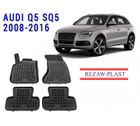 REZAW PLAST Floor Liners for Audi Q5 SQ5 2008-2016 Custom Fit Black 